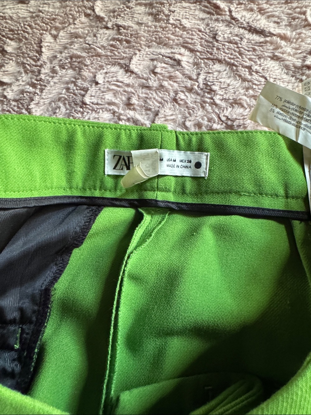 Zara women’s Double-Breasted Suit in Lime Green - Picture 5 of 12